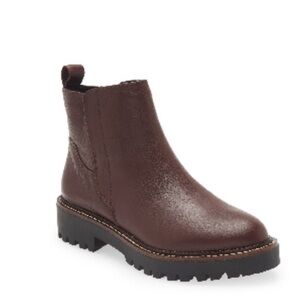 Nordstrom Burgundy Leather Ankle Booties